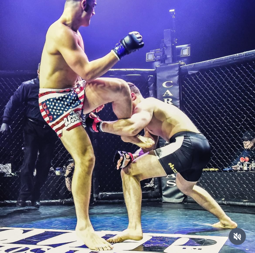 ‘Striving to do the hard thing,’ Waters competes in MMA fight